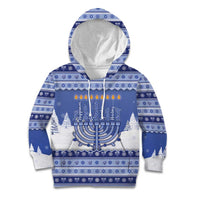 Hanukkah Christmas Kid Hoodie Love And Lights - Wonder Print Shop