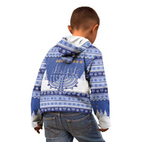 Hanukkah Christmas Kid Hoodie Love And Lights - Wonder Print Shop