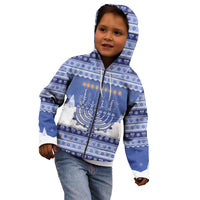 Hanukkah Christmas Kid Hoodie Love And Lights - Wonder Print Shop