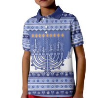 Hanukkah Christmas Kid Polo Shirt Love And Lights - Wonder Print Shop