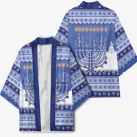 Hanukkah Christmas Kimono Love And Lights - Wonder Print Shop