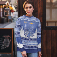 Hanukkah Christmas Ugly Christmas Sweater Love And Lights - Wonder Print Shop