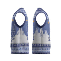 Hanukkah Christmas Knitted V-Neck Vest Love And Lights - Wonder Print Shop