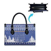 Hanukkah Christmas Leather Bag Love And Lights - Wonder Print Shop