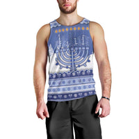 Hanukkah Christmas Men Tank Top Love And Lights - Wonder Print Shop