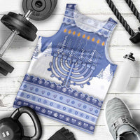 Hanukkah Christmas Men Tank Top Love And Lights - Wonder Print Shop