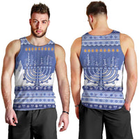 Hanukkah Christmas Men Tank Top Love And Lights - Wonder Print Shop