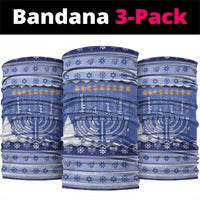 Hanukkah Christmas Neck Gaiter Love And Lights - Wonder Print Shop