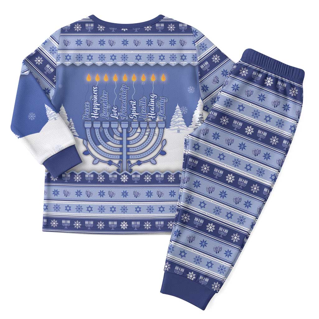 Hanukkah Christmas Pajama Set Love And Lights - Wonder Print Shop