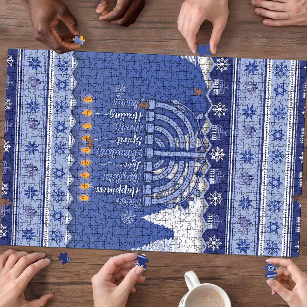 Hanukkah Christmas Puzzle Love And Lights - Wonder Print Shop