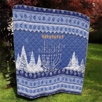 Hanukkah Christmas Quilt Love And Lights - Wonder Print Shop