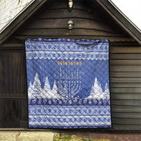 Hanukkah Christmas Quilt Love And Lights - Wonder Print Shop