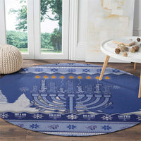 Hanukkah Christmas Round Carpet Love And Lights - Wonder Print Shop