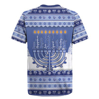 Hanukkah Christmas Rugby Jersey Love And Lights - Wonder Print Shop