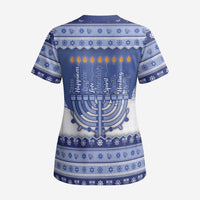 Hanukkah Christmas Scrub Top Love And Lights - Wonder Print Shop