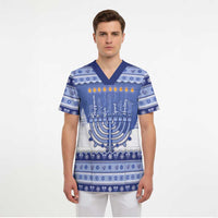 Hanukkah Christmas Scrub Top Love And Lights - Wonder Print Shop