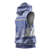 Hanukkah Christmas Sleeveless Hoodie Love And Lights - Wonder Print Shop