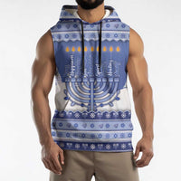 Hanukkah Christmas Sleeveless Hoodie Love And Lights - Wonder Print Shop