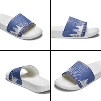 Hanukkah Christmas Slide Sandals Love And Lights - Wonder Print Shop
