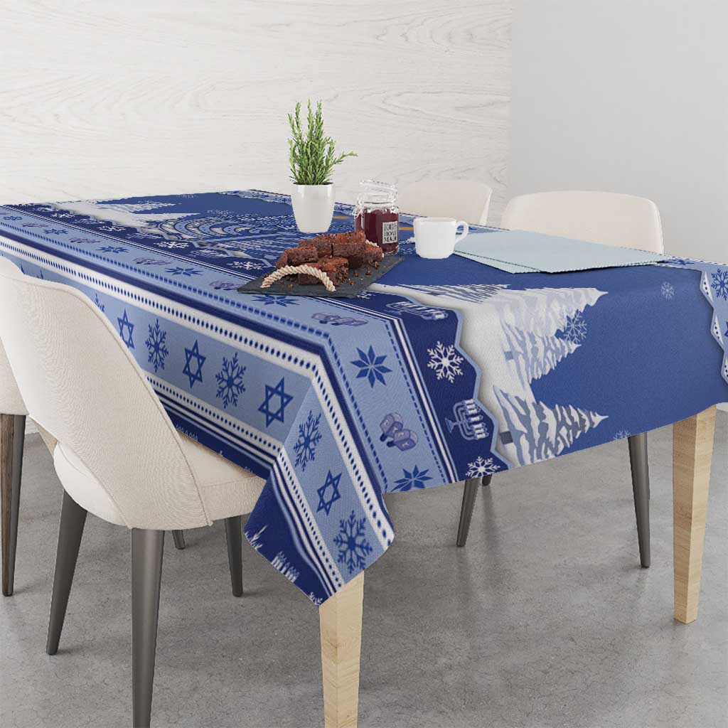 Hanukkah Christmas Tablecloth Love And Lights - Wonder Print Shop