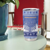 Hanukkah Christmas Tumbler Cup Love And Lights - Wonder Print Shop