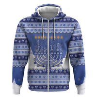 Hanukkah Christmas Zip Hoodie Love And Lights - Wonder Print Shop
