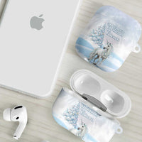 Magical Christmas AirPods Case Unicorn With Cotton Candy Xmas Tree - Wonder Print Shop