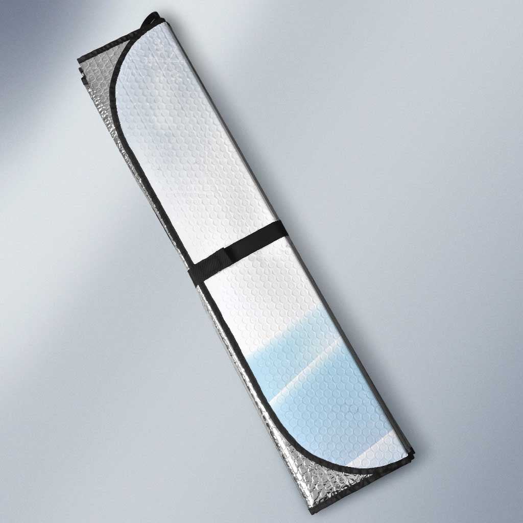 Magical Christmas Auto Sun Shade Unicorn With Cotton Candy Xmas Tree - Wonder Print Shop