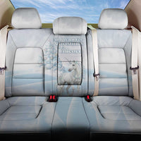 Magical Christmas Back Car Seat Cover Unicorn With Cotton Candy Xmas Tree - Wonder Print Shop