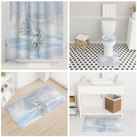 Magical Christmas Bathroom Set Unicorn With Cotton Candy Xmas Tree - Wonder Print Shop
