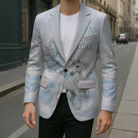 Magical Christmas Blazer Unicorn With Cotton Candy Xmas Tree - Wonder Print Shop