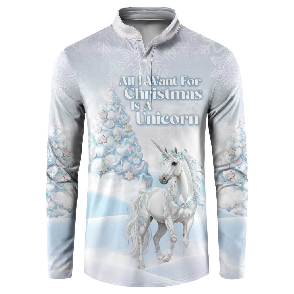 Magical Christmas Button Sweatshirt Unicorn With Cotton Candy Xmas Tree - Wonder Print Shop
