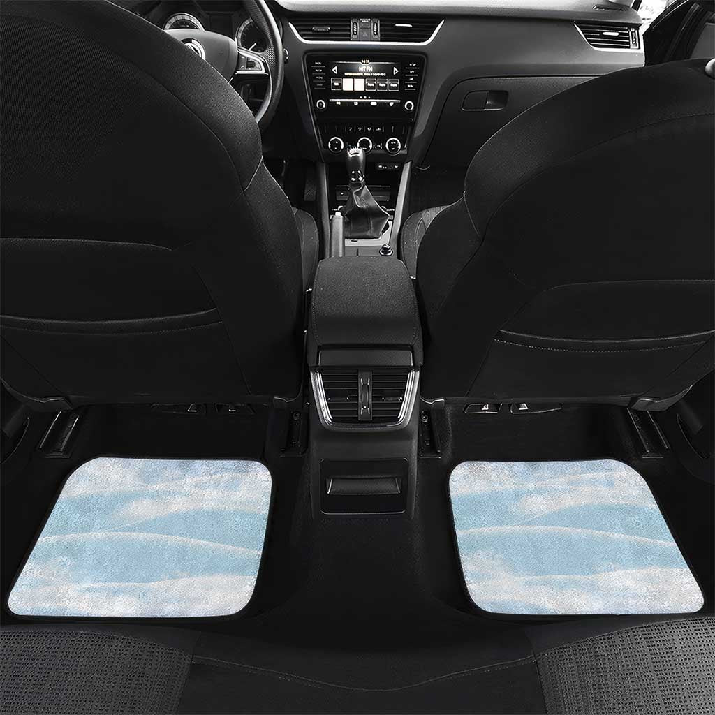 Magical Christmas Car Mats Unicorn With Cotton Candy Xmas Tree - Wonder Print Shop