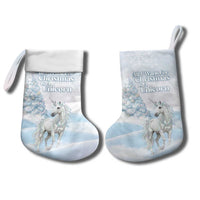 Magical Christmas Stocking Unicorn With Cotton Candy Xmas Tree - Wonder Print Shop