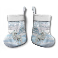 Magical Christmas Stocking Unicorn With Cotton Candy Xmas Tree - Wonder Print Shop