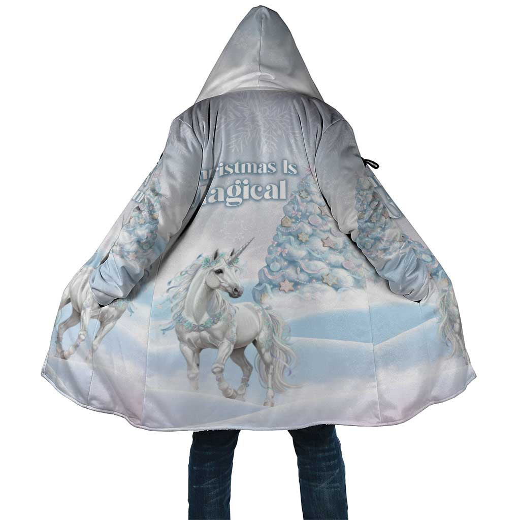 Magical Christmas Cloak Unicorn With Cotton Candy Xmas Tree - Wonder Print Shop