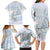 Magical Christmas Family Matching Long Sleeve Bodycon Dress and Hawaiian Shirt Unicorn With Cotton Candy Xmas Tree - Wonder Print Shop