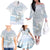 Magical Christmas Family Matching Off The Shoulder Long Sleeve Dress and Hawaiian Shirt Unicorn With Cotton Candy Xmas Tree - Wonder Print Shop
