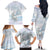Magical Christmas Family Matching Off The Shoulder Long Sleeve Dress and Hawaiian Shirt Unicorn With Cotton Candy Xmas Tree - Wonder Print Shop