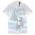 Magical Christmas Family Matching Off The Shoulder Long Sleeve Dress and Hawaiian Shirt Unicorn With Cotton Candy Xmas Tree - Wonder Print Shop