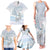 Magical Christmas Family Matching Tank Maxi Dress and Hawaiian Shirt Unicorn With Cotton Candy Xmas Tree - Wonder Print Shop