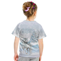 Magical Christmas Kid T Shirt Unicorn With Cotton Candy Xmas Tree - Wonder Print Shop