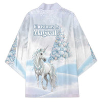 Magical Christmas Kimono Unicorn With Cotton Candy Xmas Tree - Wonder Print Shop