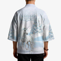 Magical Christmas Kimono Unicorn With Cotton Candy Xmas Tree - Wonder Print Shop