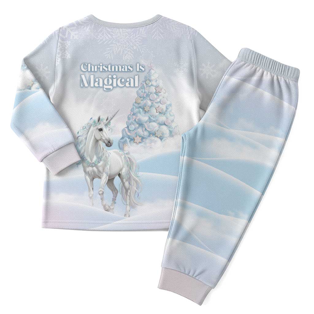 Magical Christmas Pajama Set Unicorn With Cotton Candy Xmas Tree - Wonder Print Shop