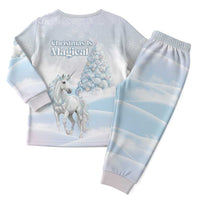 Magical Christmas Pajama Set Unicorn With Cotton Candy Xmas Tree - Wonder Print Shop