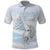 Magical Christmas Polo Shirt Unicorn With Cotton Candy Xmas Tree - Wonder Print Shop