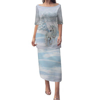 Magical Christmas Puletasi Unicorn With Cotton Candy Xmas Tree - Wonder Print Shop