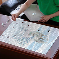 Magical Christmas Puzzle Unicorn With Cotton Candy Xmas Tree - Wonder Print Shop