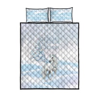 Magical Christmas Quilt Bed Set Unicorn With Cotton Candy Xmas Tree - Wonder Print Shop